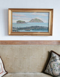 Painting of the Faroe Islands inside Sigurd Nordendal's house in Bøur